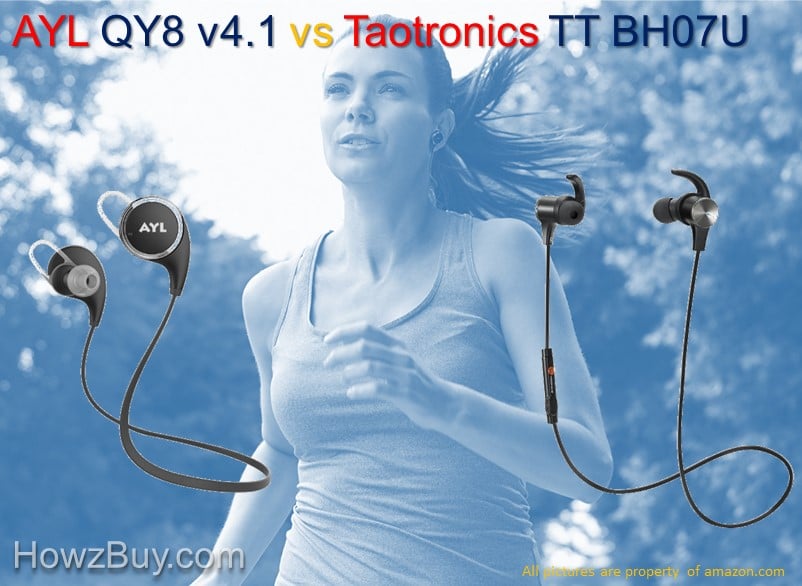 AYL QY8 v4.1 vs Taotronics TT BH07U Bluetooth Headphones Compared