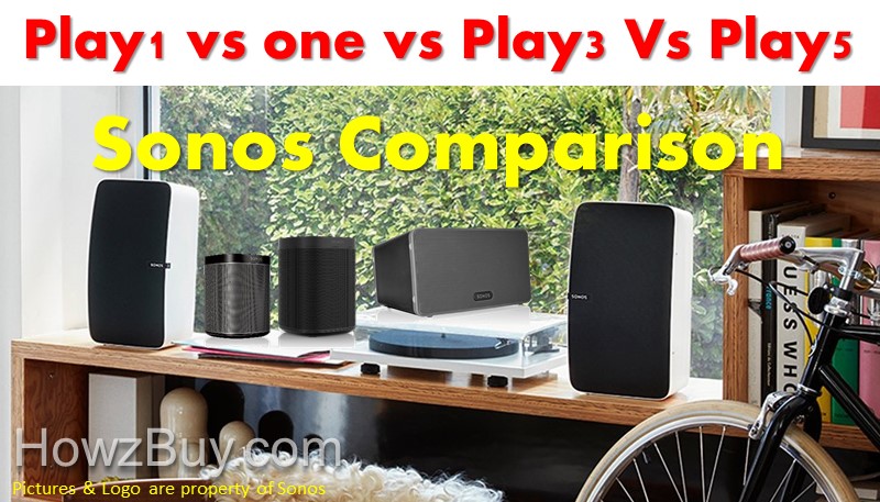 Sonos Play1 vs Sonos one vs Play3 vs Play 5 Compact Wireless Speaker Comparison & review