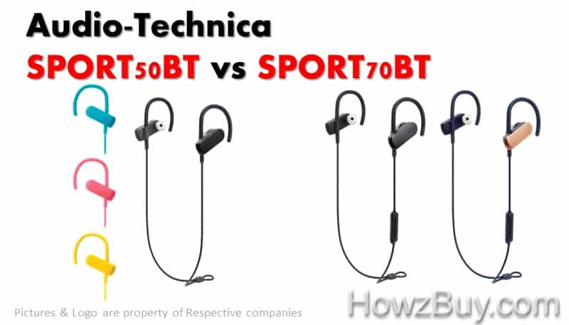 Audio-Technica SPORT50BT vs SPORT70BT comparison new launch