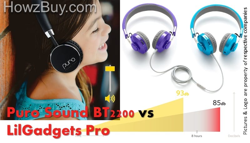 Puro Sound Labs BT2200 vs LilGadgets Untangled Pro Premium Kids Headphones