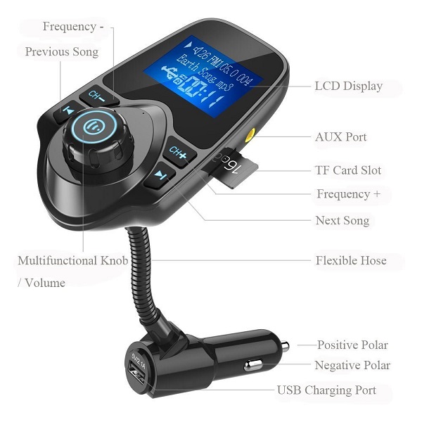 Wireless Bluetooth adapter for car