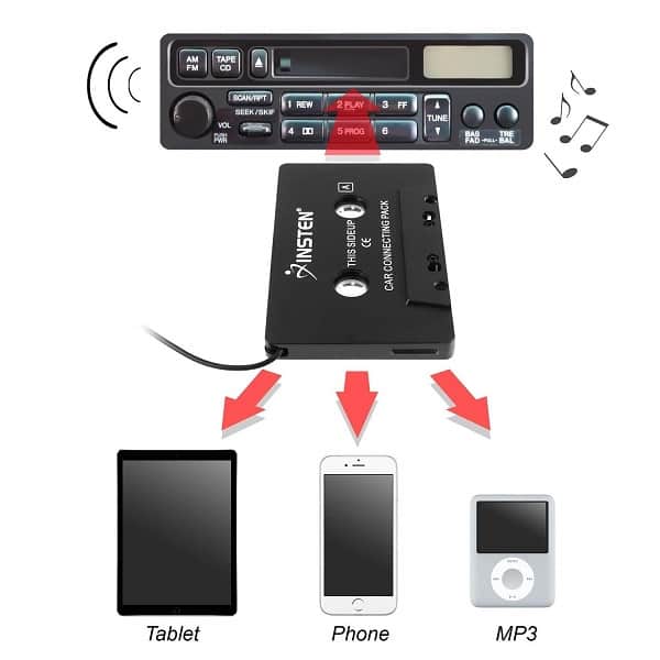 audio cassette adapter for car