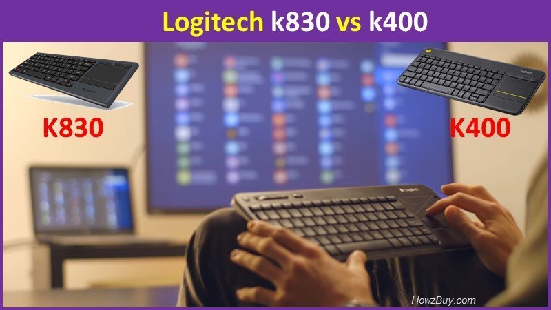 Logitech k830 vs k400 mini wireless keyboard review and comparison