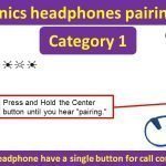 Plantronics headphones pairing guide - single button for call control & power