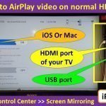 how to mirror iphone X to tv without apple tv airplay?