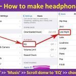 How to make headphones louder on iPhone using latenight settings?