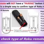 How to check type of Roku remote - IR remote or point anywhere remote