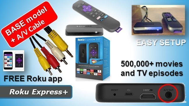 Roku Express+ review - roku streaming for old TV sets wth AV cable