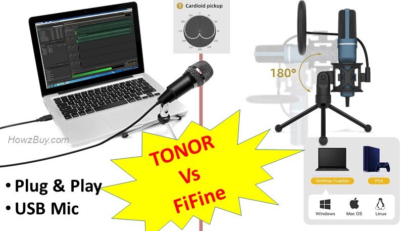 USB Gaming Condenser Microphone - Fifine Vs TONOR TC-777 Below $50