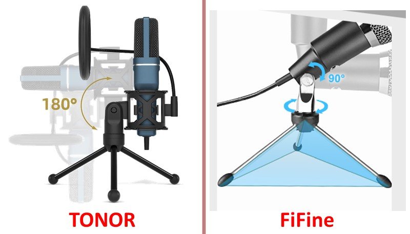 USB Gaming Condenser Microphone Tonor vs fifine