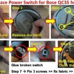 How to Replace Power Switch for Bose QC35 headphones