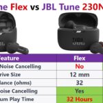 JBL Tune Flex vs. JBL Tune 230NC specifications comparison