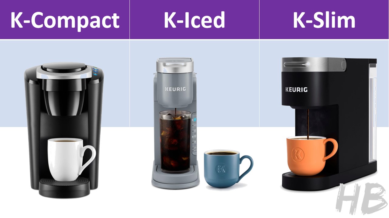 K-Compact vs K-Iced vs K-Slim Brewers comparison